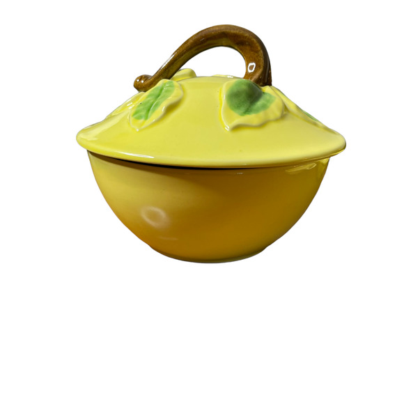 Vintage 5-Piece Belmar California Pottery Yellow Pear Serving Set #320 MCM Retro - Picture 3 of 9